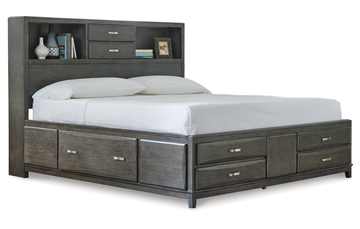 Caitbrook Queen Storage Bed with 8 Drawers