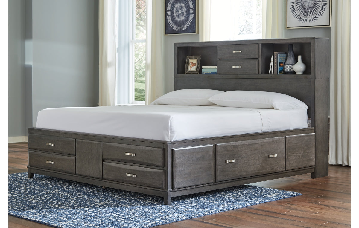 Caitbrook Queen Storage Bed with 8 Drawers