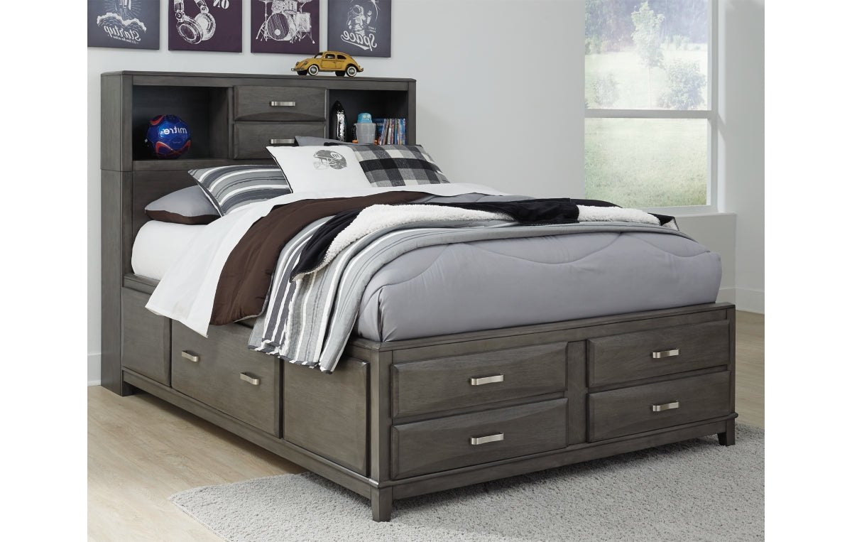 Caitbrook Full Storage Bed with 7 Drawers