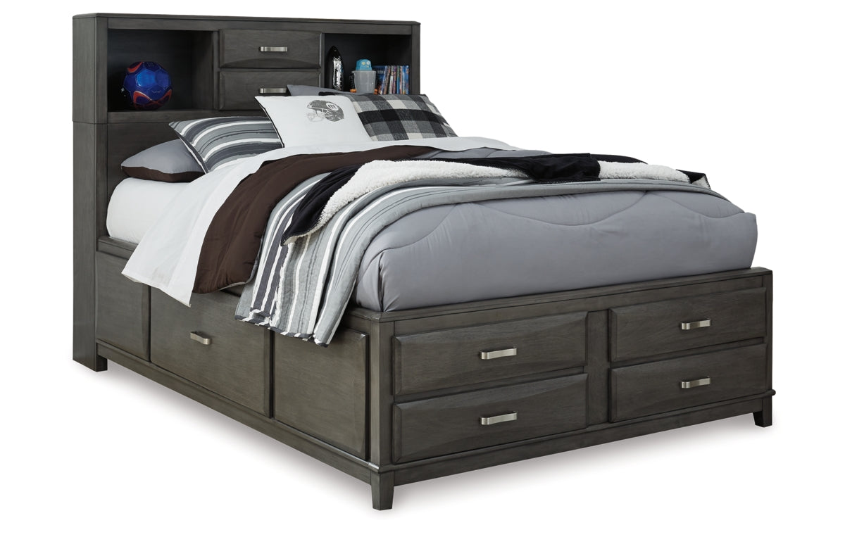 Caitbrook Full Storage Bed with 7 Drawers