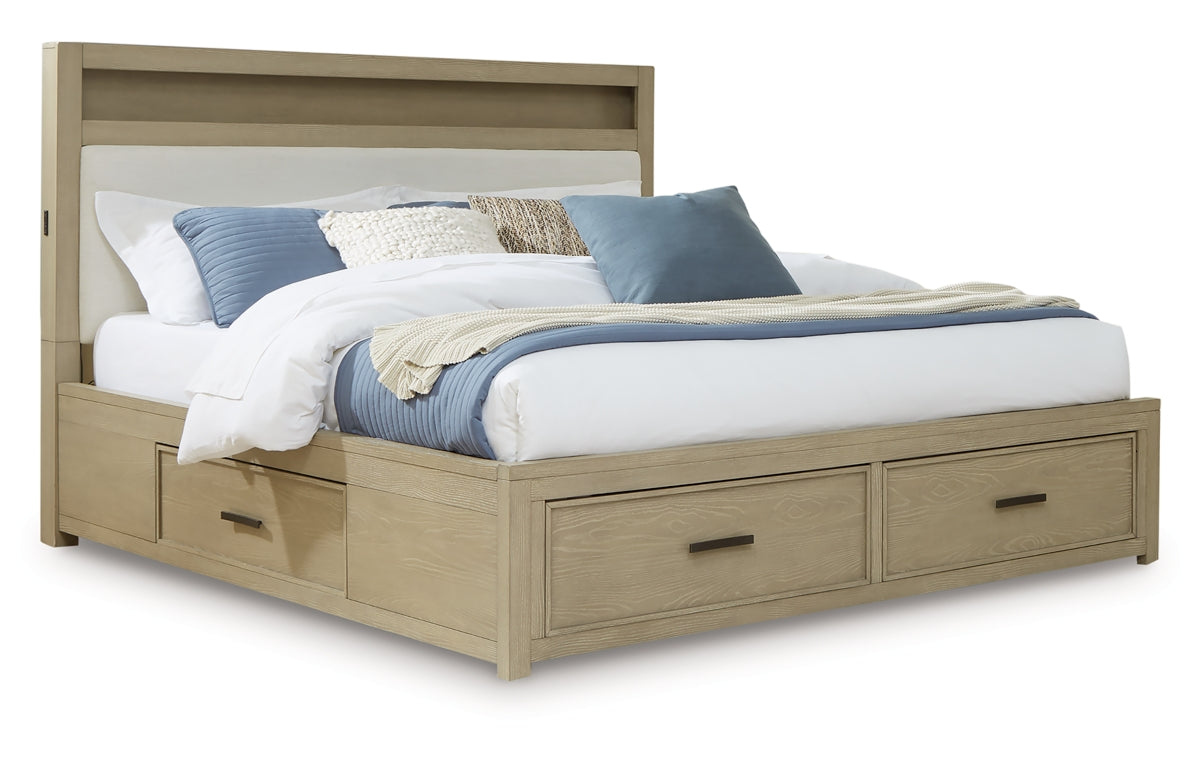 Calmoro Queen Bookcase Bed