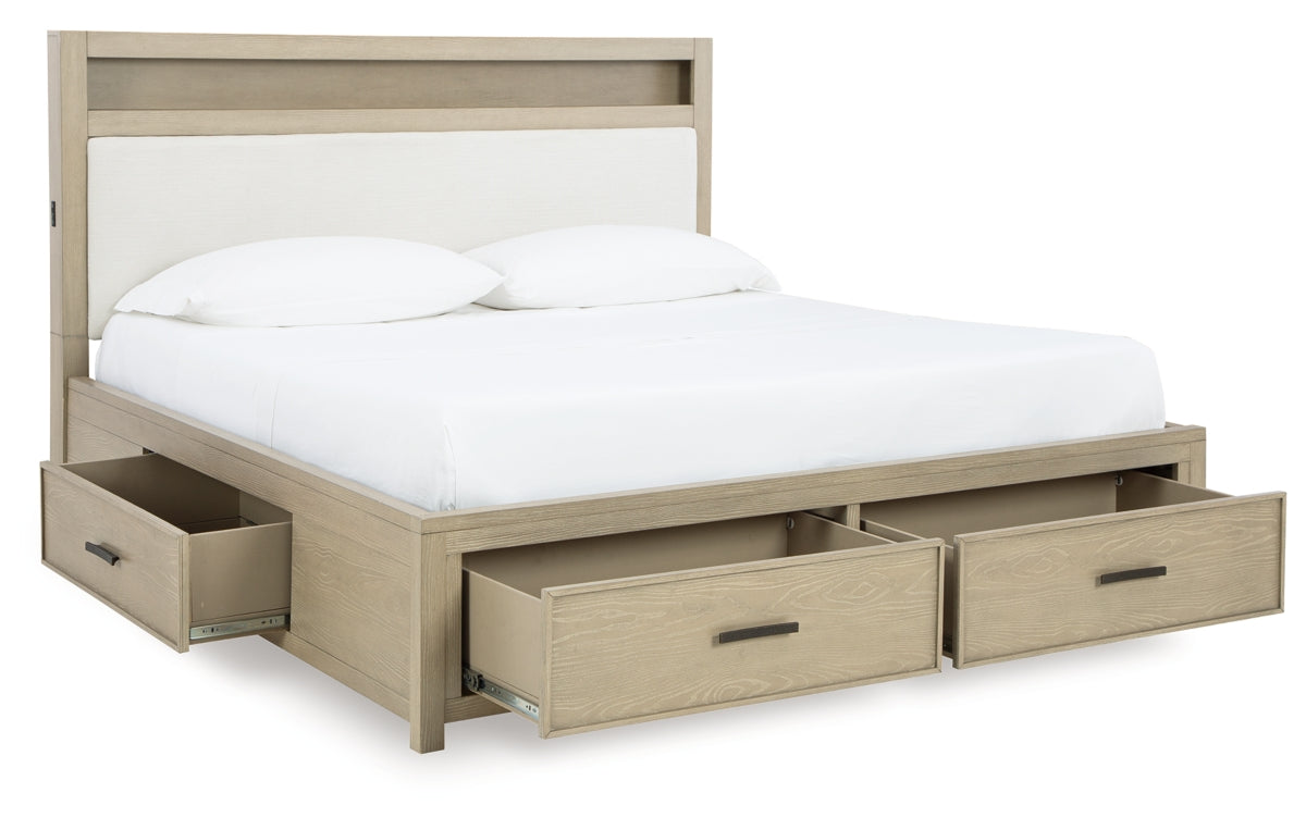 Calmoro King Bookcase Bed