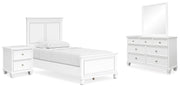 Fortman Twin Panel Bed, Dresser, Mirror and Nightstand