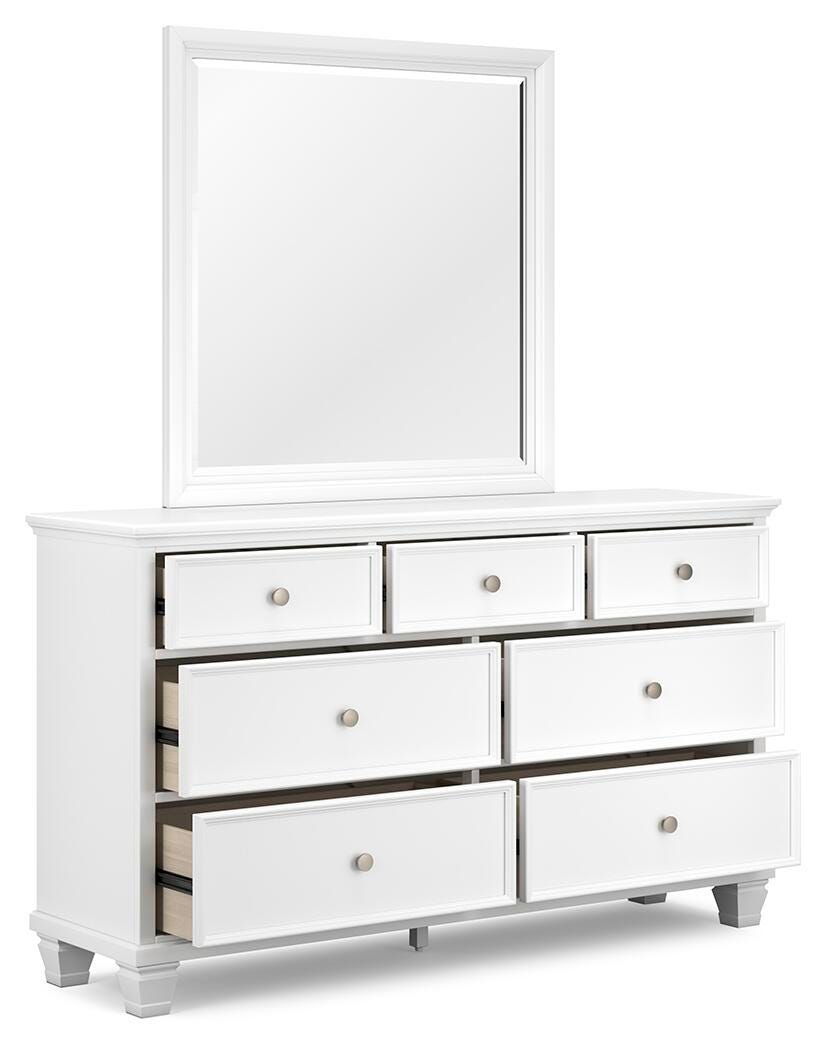 Fortman Twin Panel Bed, Dresser, Mirror and Nightstand