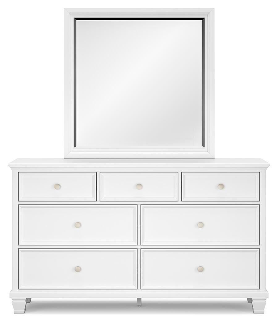 Fortman Twin Panel Bed, Dresser, Mirror and Nightstand