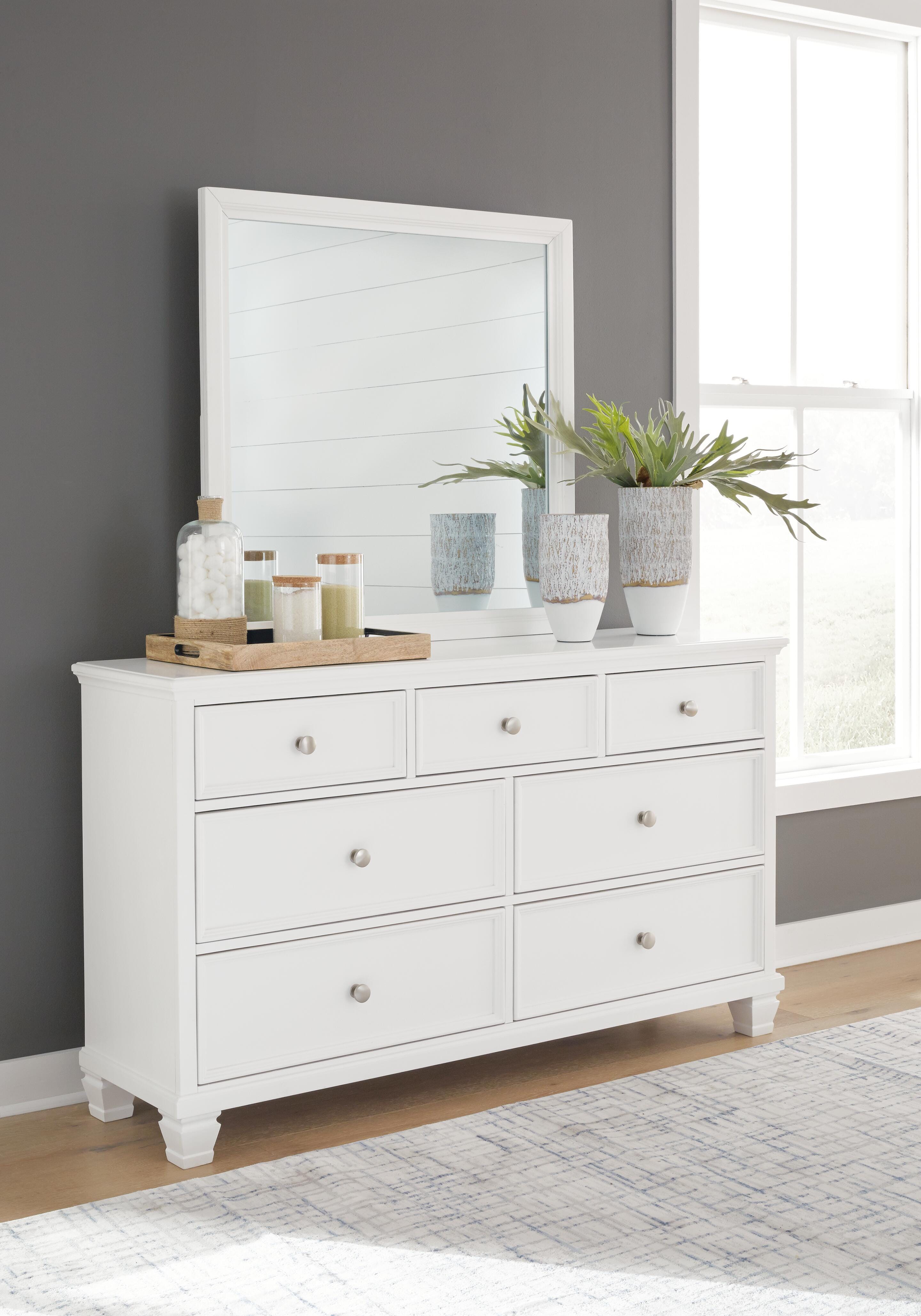 Fortman Twin Panel Bed, Dresser, Mirror and Nightstand