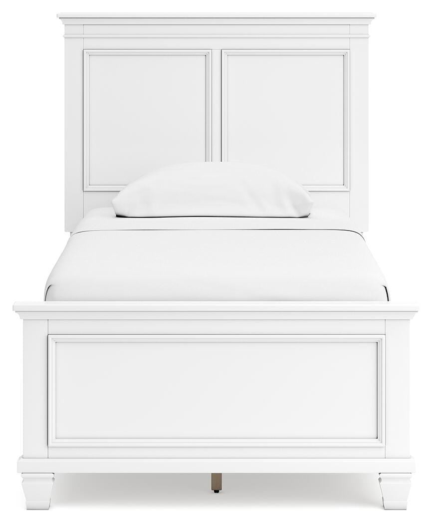 Fortman Twin Panel Bed, Dresser, Mirror and Nightstand