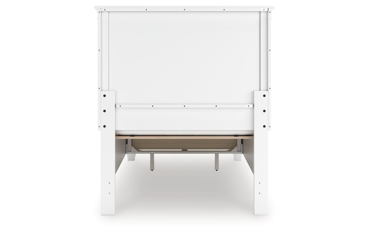 Fortman Twin Panel Storage Bed, Dresser, Mirror and Nightstand