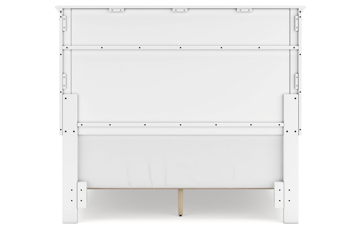 Fortman Full Panel Bed with Mirrored Dresser