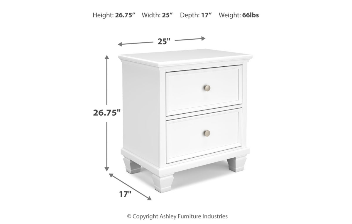 Fortman Queen Panel Bed with Mirrored Dresser, Chest and Nightstand