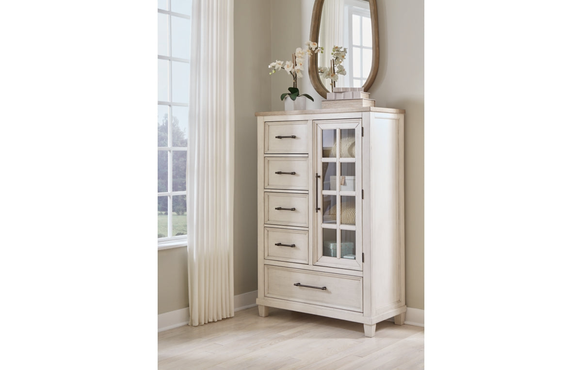 Shaybrock Queen Panel Bed, Dresser, Mirror and Chest