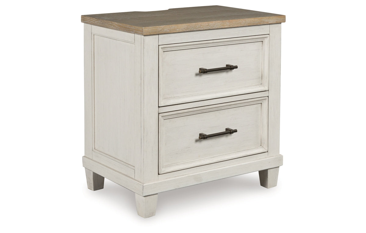 Shaybrock Queen Panel Bed with Mirrored Dresser, Chest and Nightstand