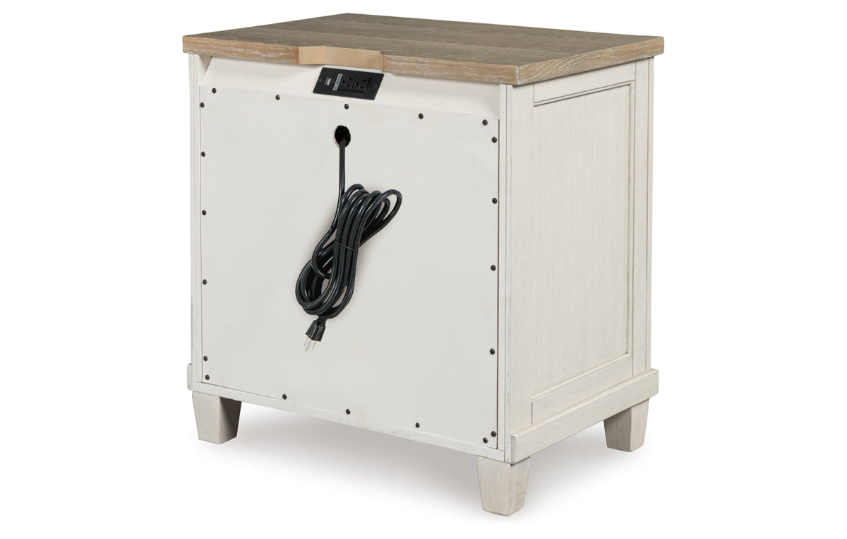 Shaybrock California King Panel Bed with Mirrored Dresser and Nightstand