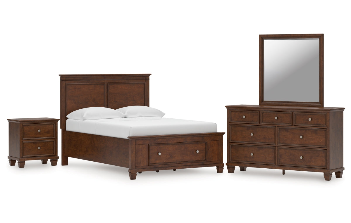 Danabrin Full Panel Storage Bed, Dresser, Mirror and Nightstand