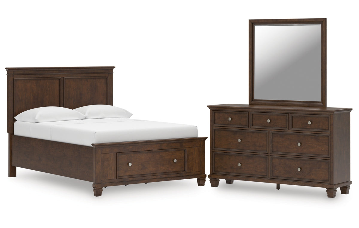 Danabrin Full Panel Storage Bed, Dresser and Mirror