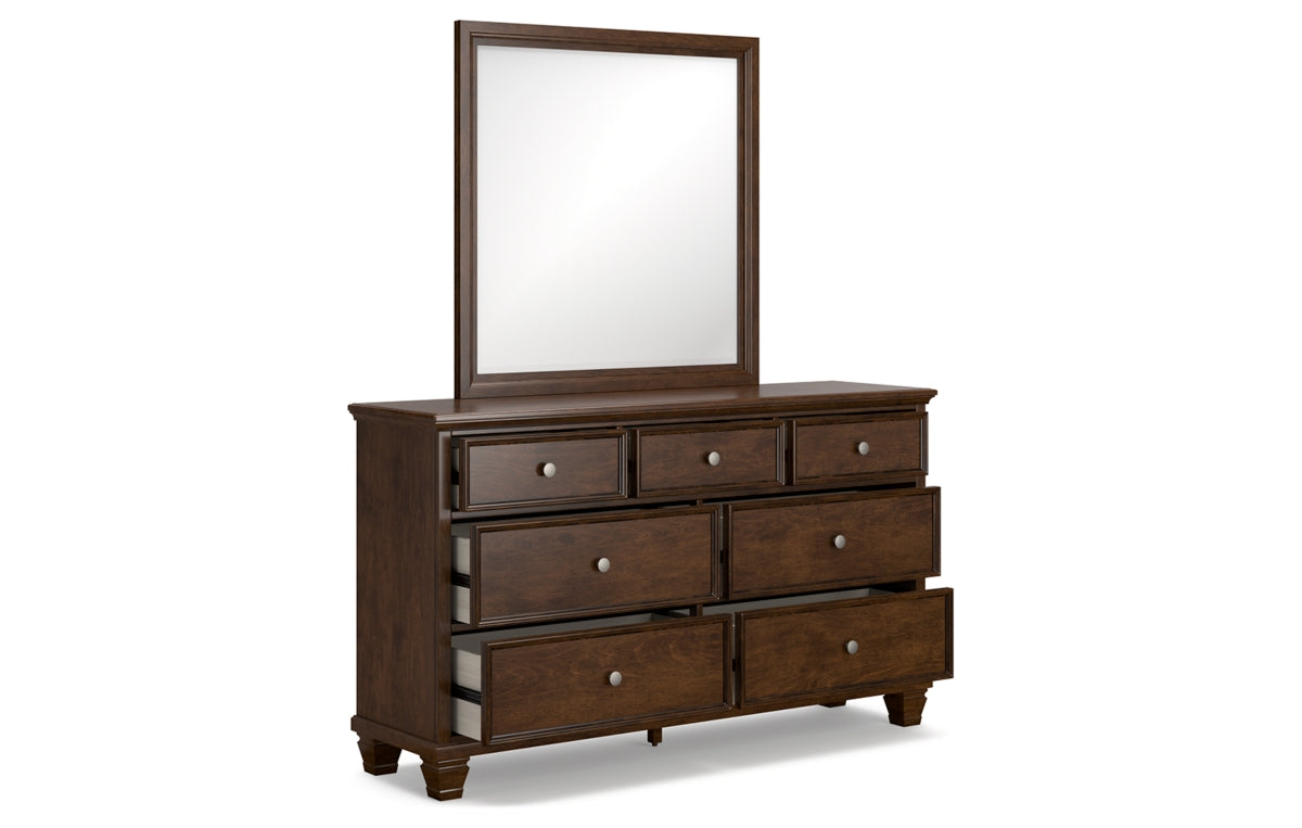 Danabrin Full Panel Storage Bed, Dresser and Mirror