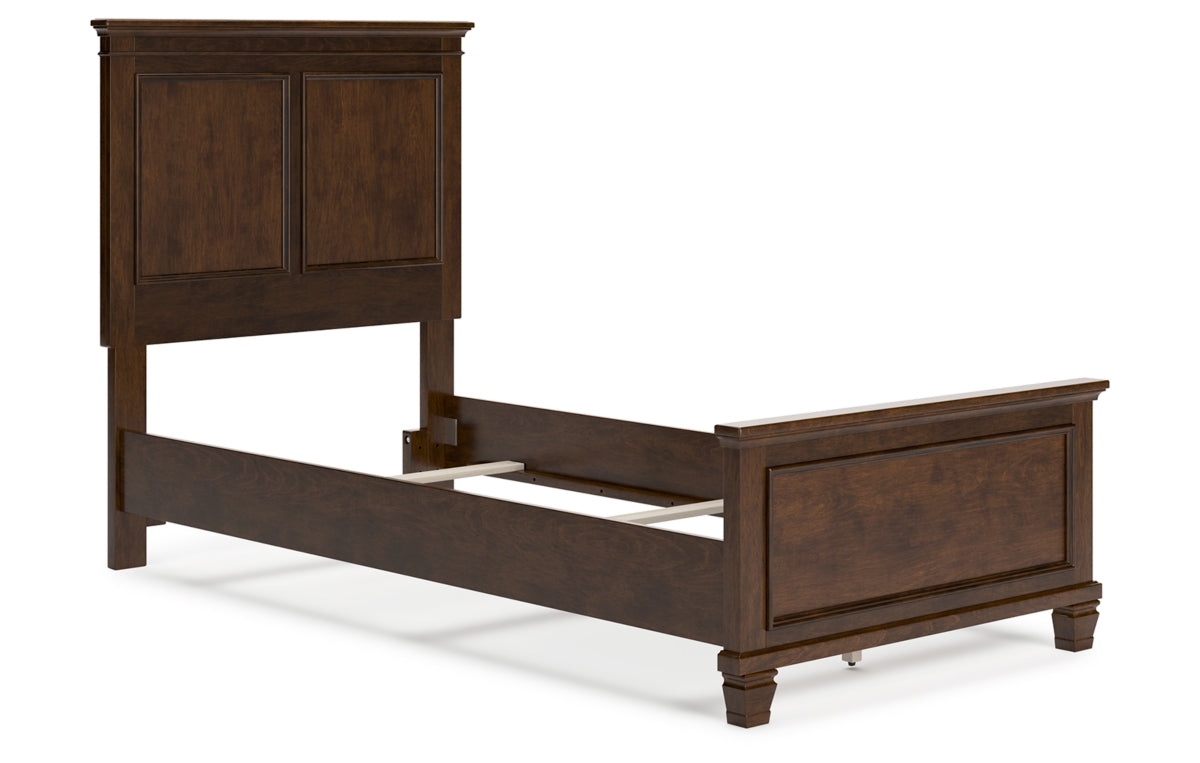 Danabrin Twin Panel Bed with Mirrored Dresser and Nightstand