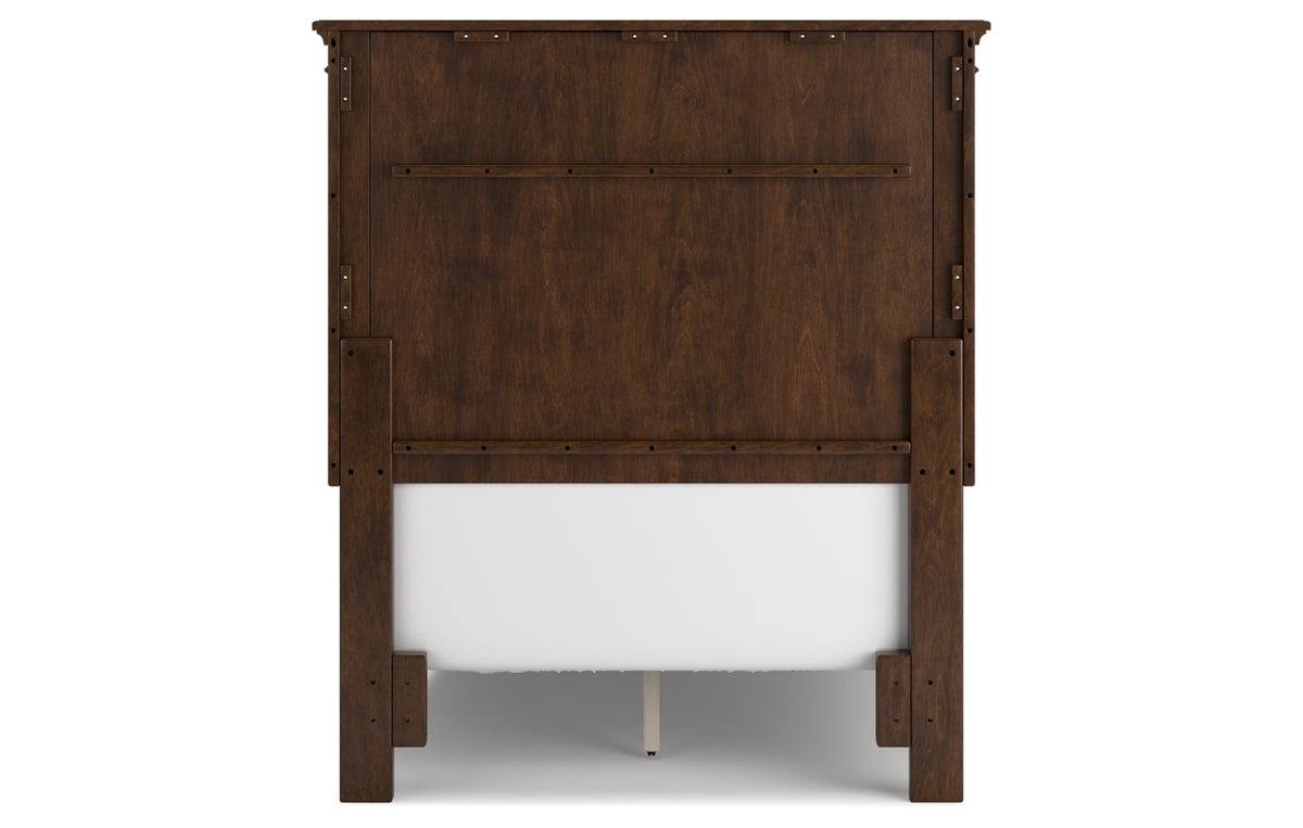 Danabrin Twin Panel Bed with Mirrored Dresser