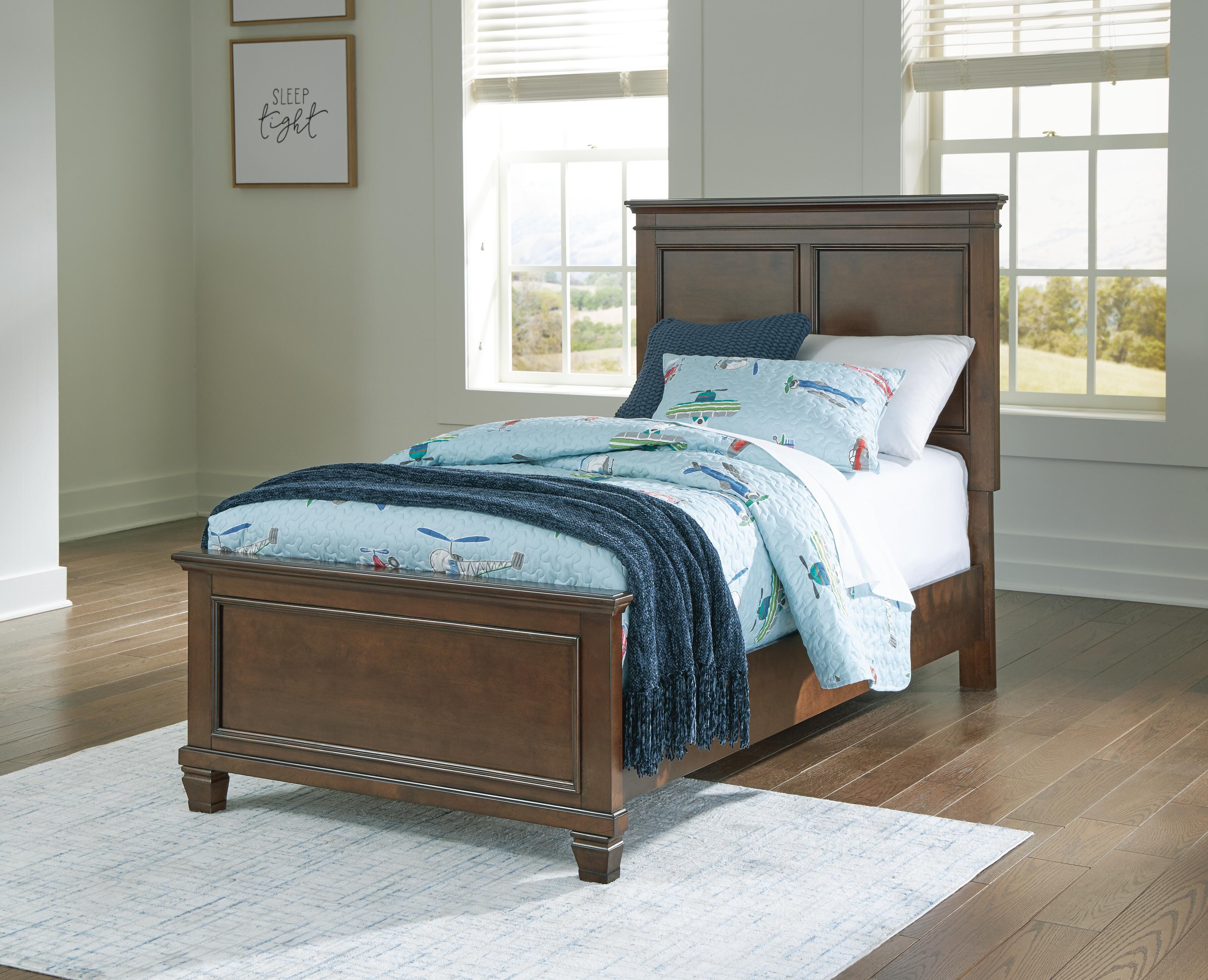 Danabrin Twin Panel Bed, Dresser, Mirror and Nightstand