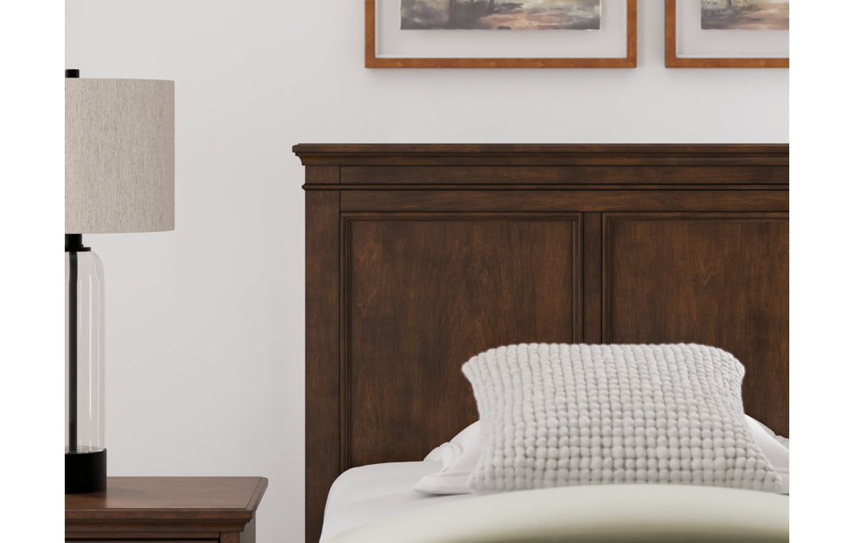 Danabrin Twin Panel Storage Bed, Dresser and Mirror