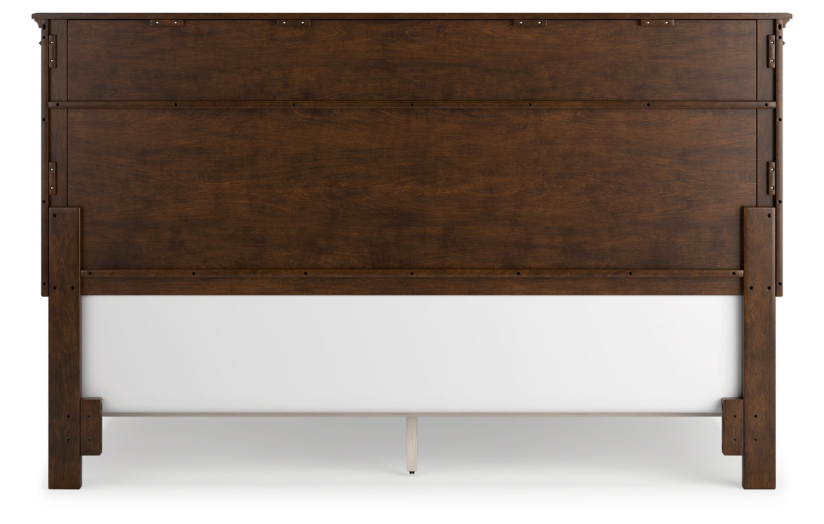 Danabrin King Panel Bed with Mirrored Dresser