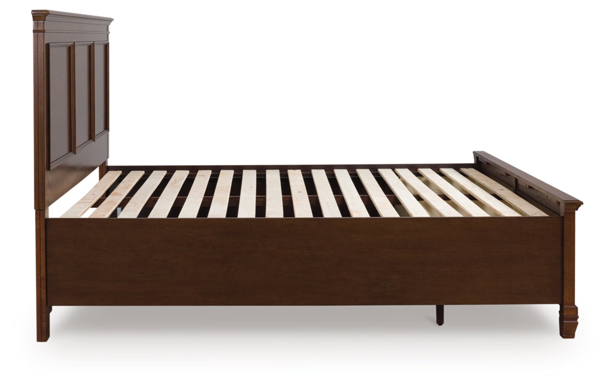 Danabrin King Panel Storage Bed, Dresser, Mirror and Nightstand