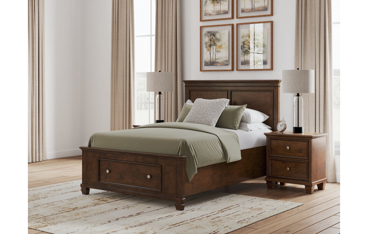 Danabrin Full Panel Storage Bed, Dresser, Mirror and Nightstand