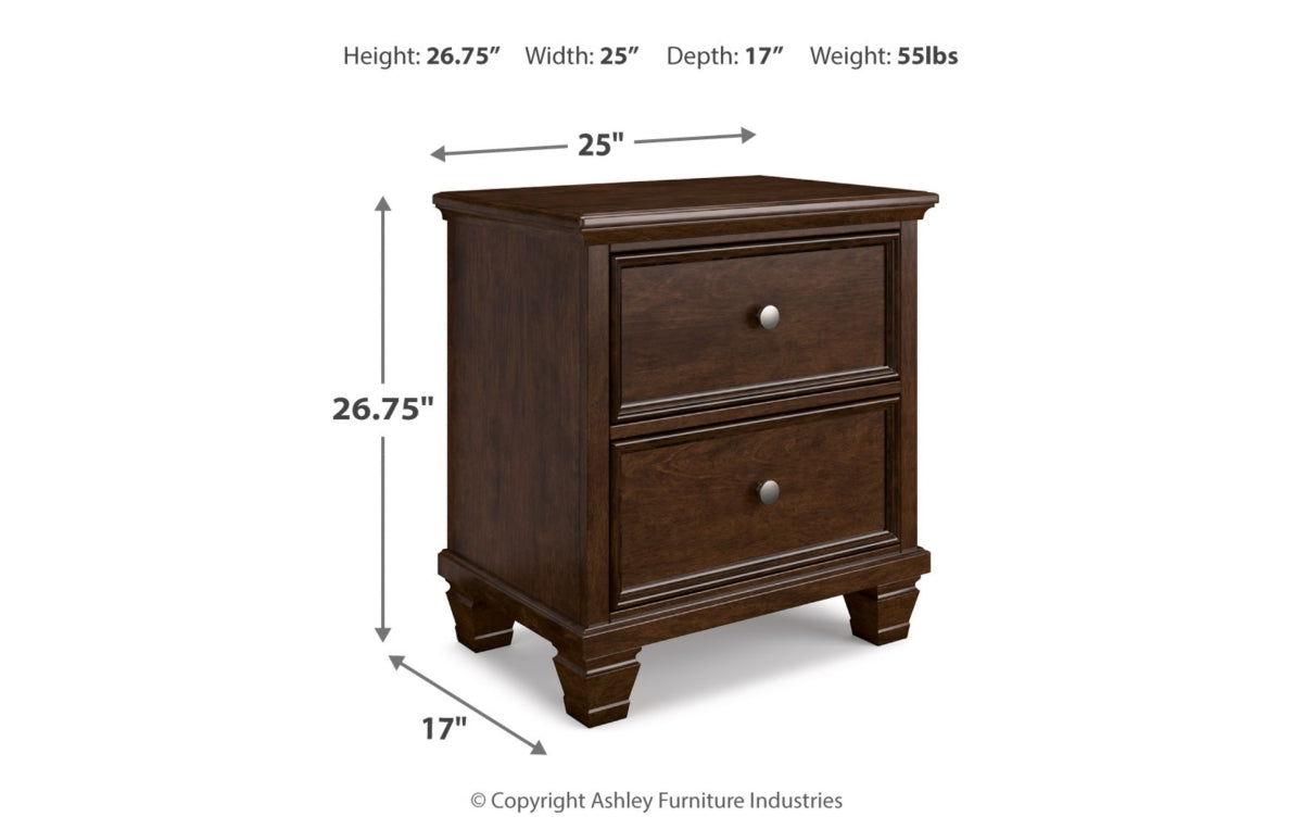 Danabrin Queen Panel Storage Bed, Dresser, Mirror and Nightstand