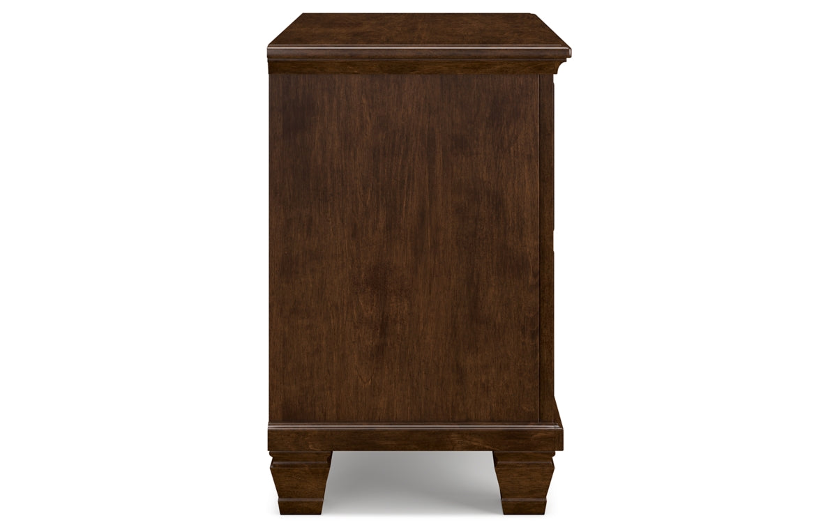 Danabrin Queen Panel Storage Bed, Dresser, Mirror and Nightstand