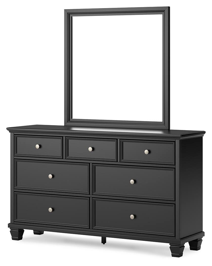 Lanolee Twin Panel Bed, Dresser, Mirror and Nightstand