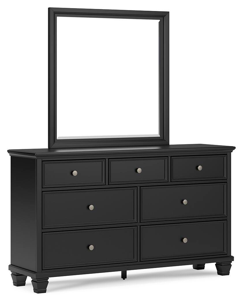 Lanolee Twin Panel Bed, Dresser, Mirror and Nightstand