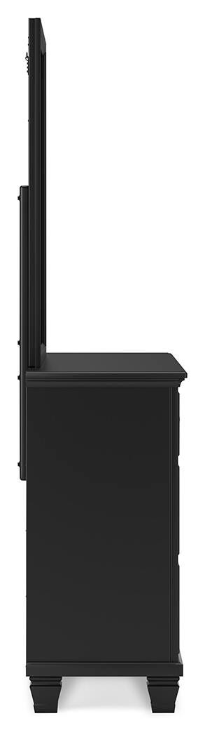 Lanolee Twin Panel Bed, Dresser, Mirror and Nightstand