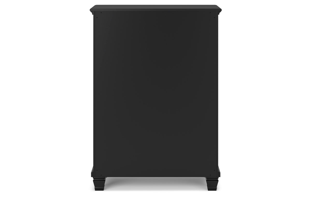Lanolee Full Panel Bed with Mirrored Dresser, Chest and Nightstand