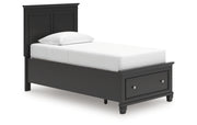 Lanolee Twin Panel Storage Bed
