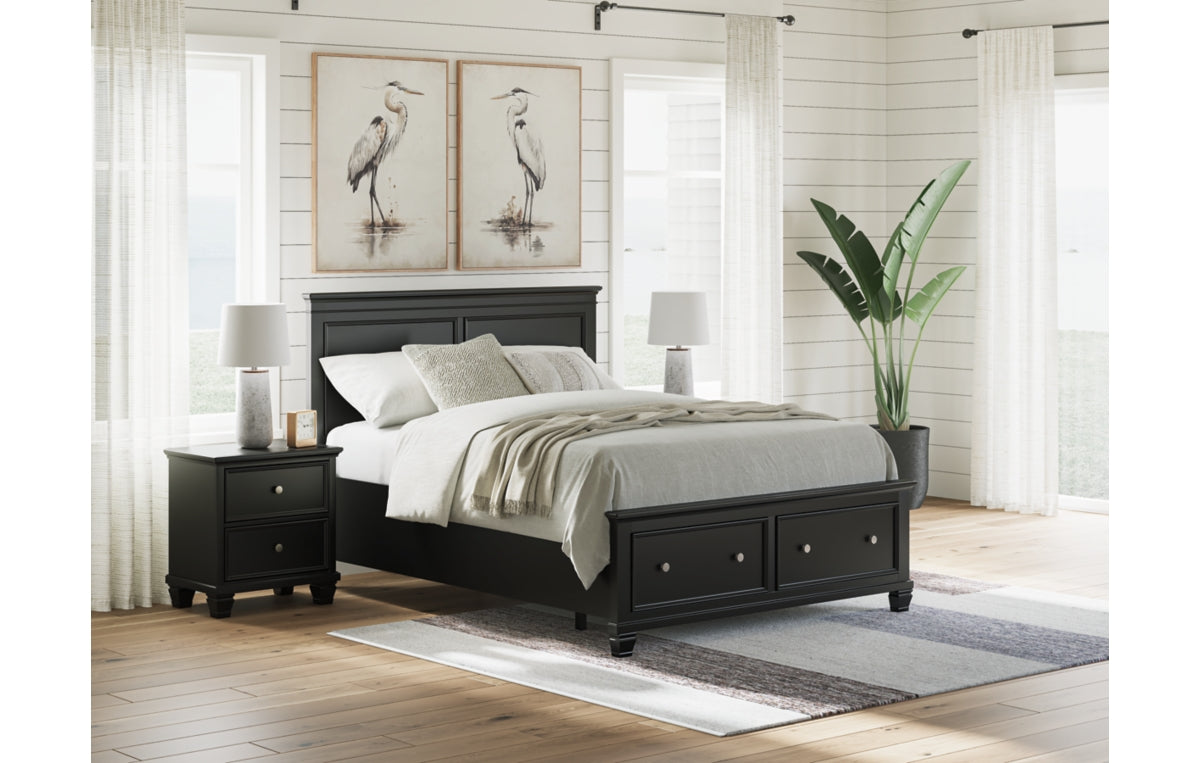 Lanolee Queen Panel Storage Bed