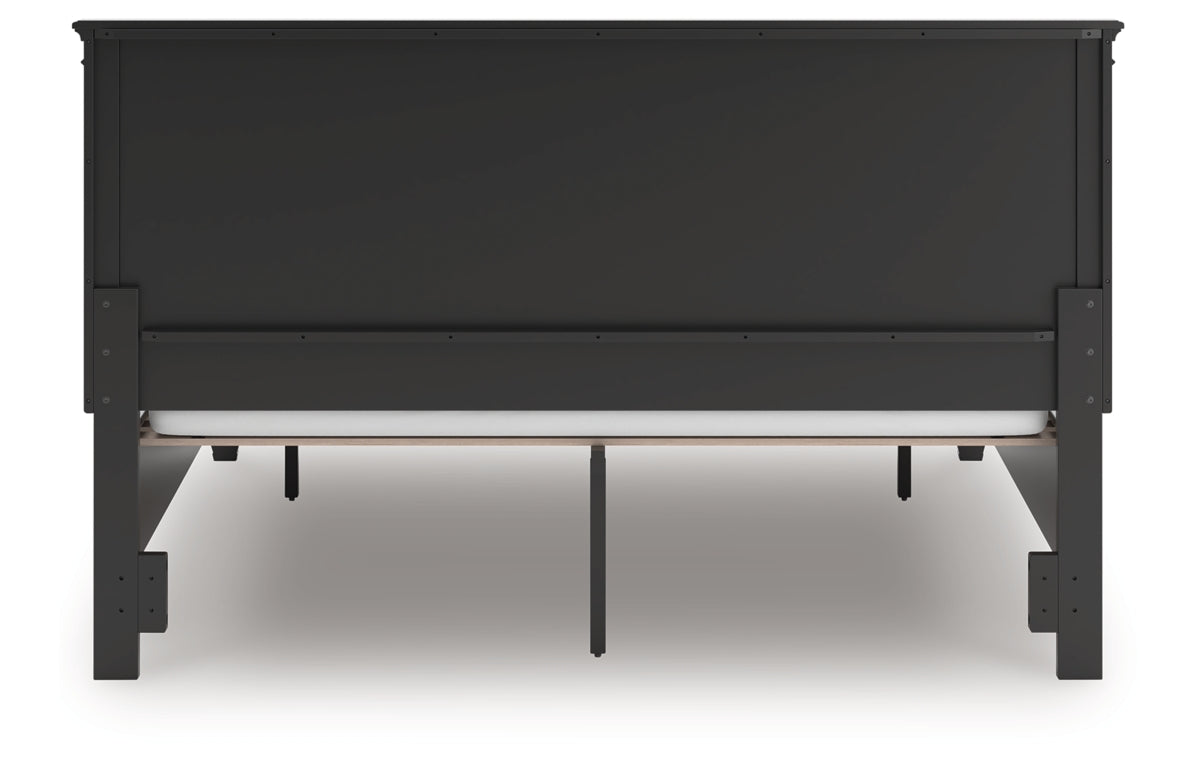Lanolee California King Panel Storage Bed, Dresser and Mirror