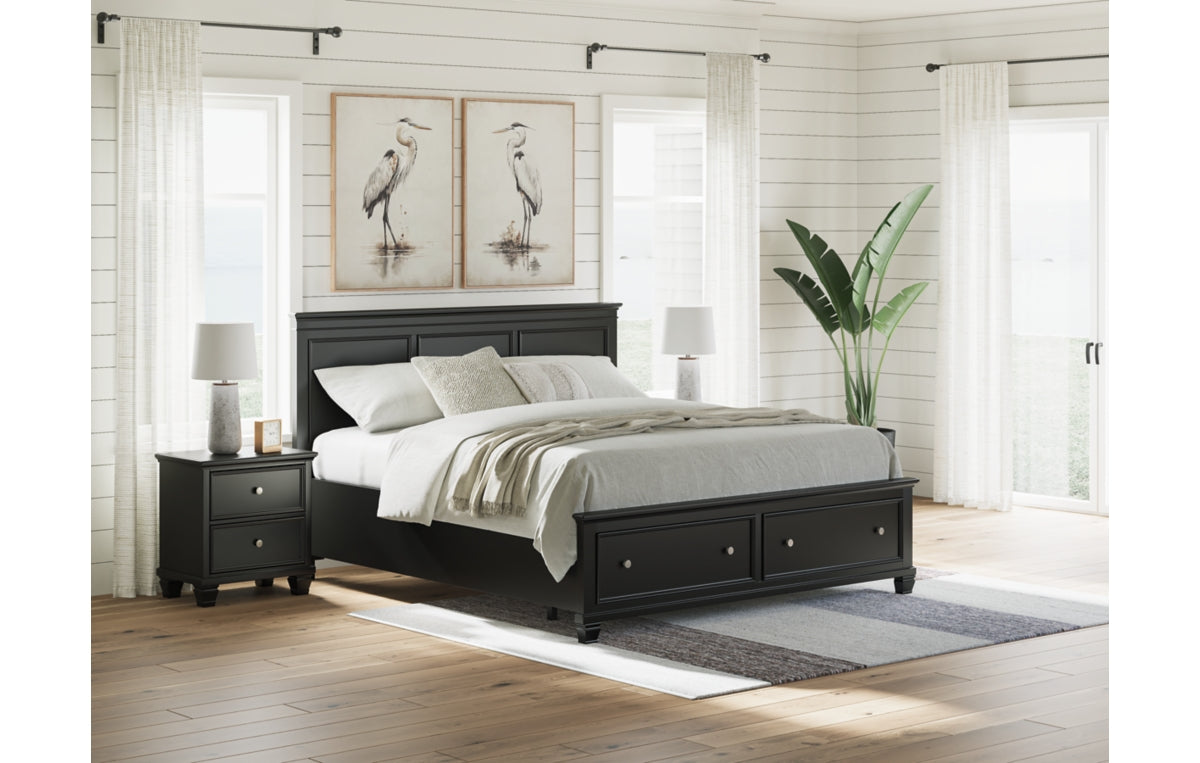 Lanolee California King Panel Storage Bed