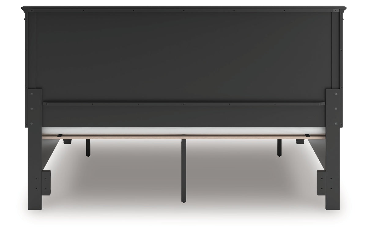 Lanolee King Panel Storage Bed, Dresser, Mirror and Nightstand