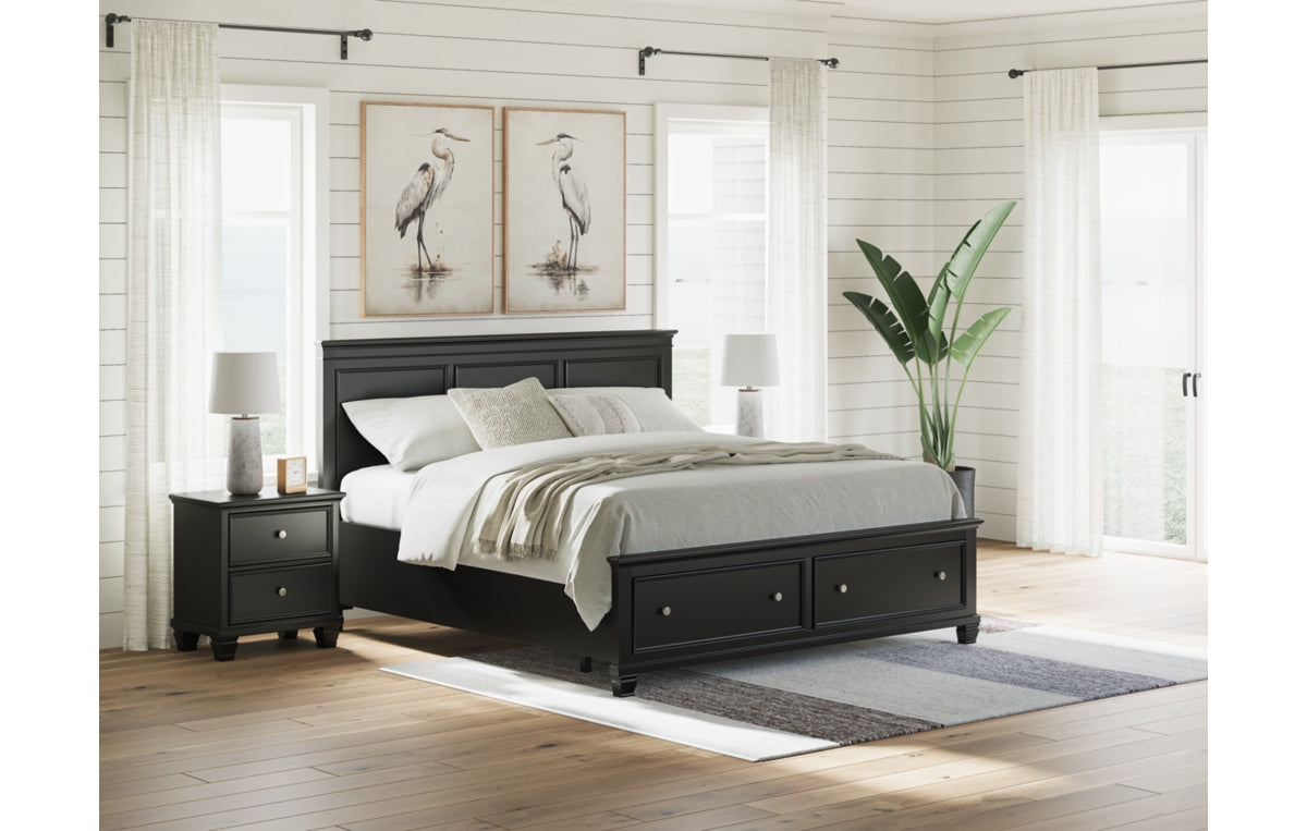 Lanolee King Panel Storage Bed