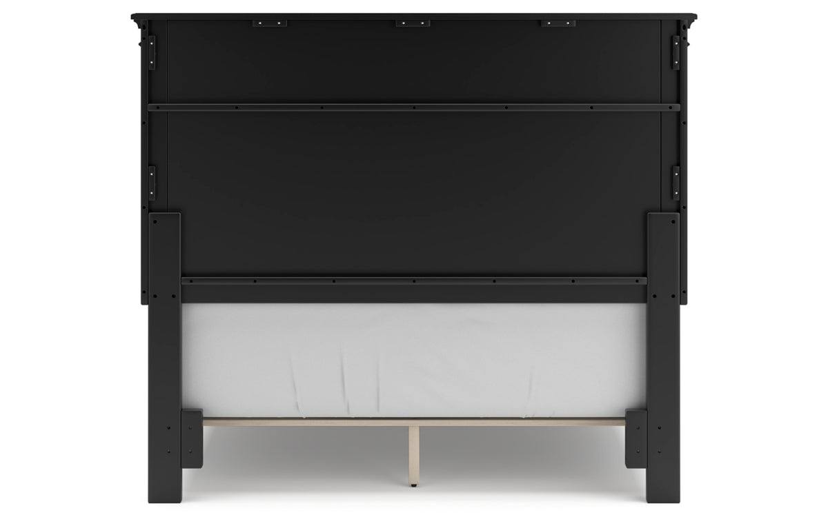 Lanolee Full Panel Bed with Mirrored Dresser, Chest and Nightstand