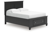 Lanolee Full Panel Storage Bed
