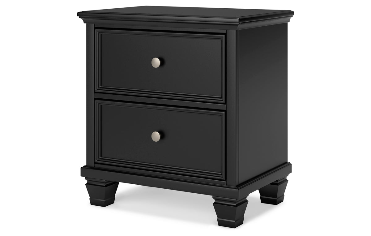 Lanolee King Panel Storage Bed, Dresser, Mirror and Nightstand