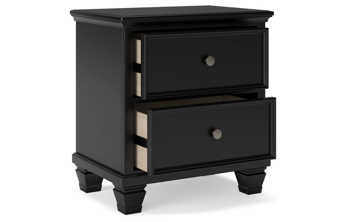 Lanolee King Panel Storage Bed, Dresser, Mirror and Nightstand