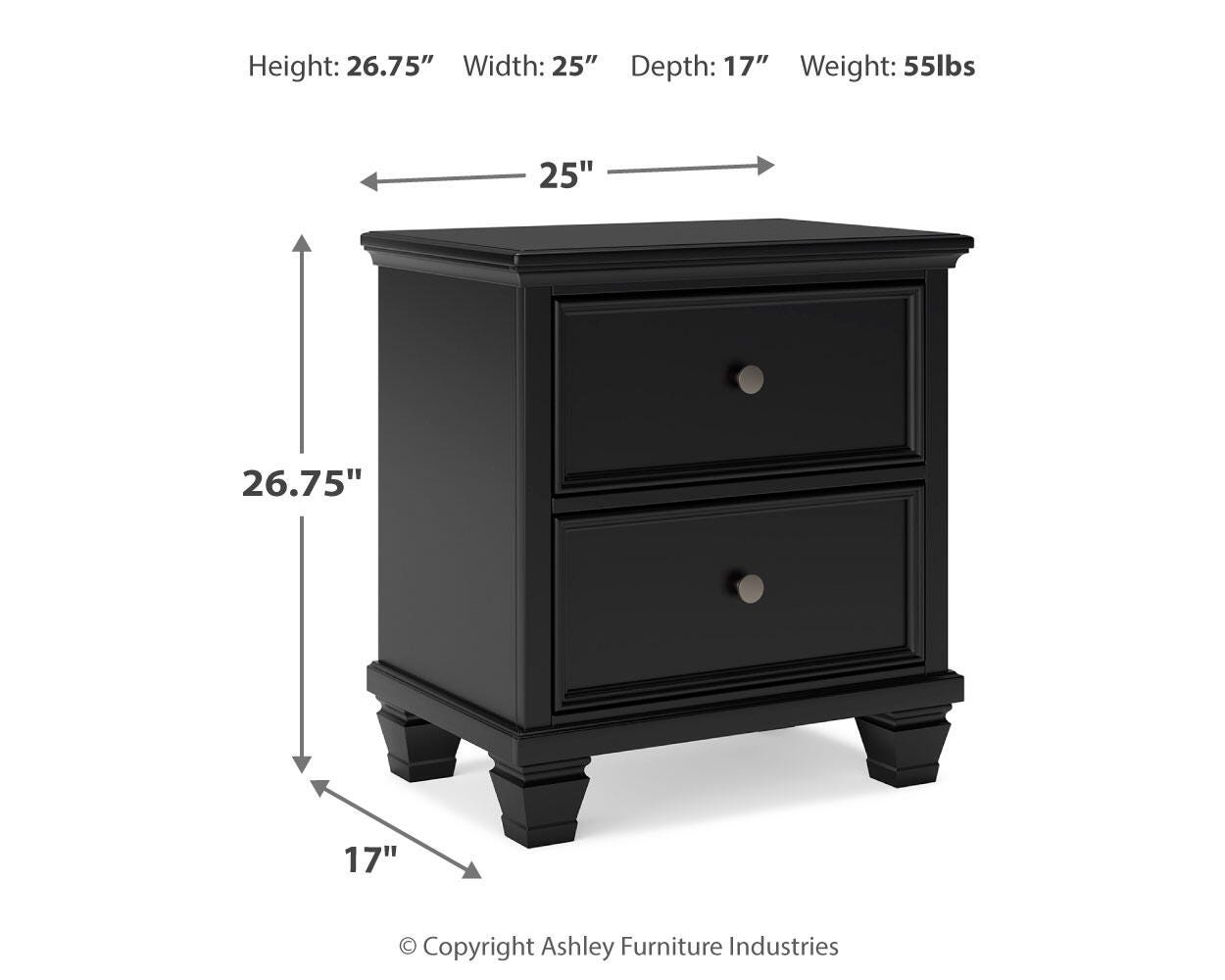 Lanolee Twin Panel Bed, Dresser, Mirror and Nightstand