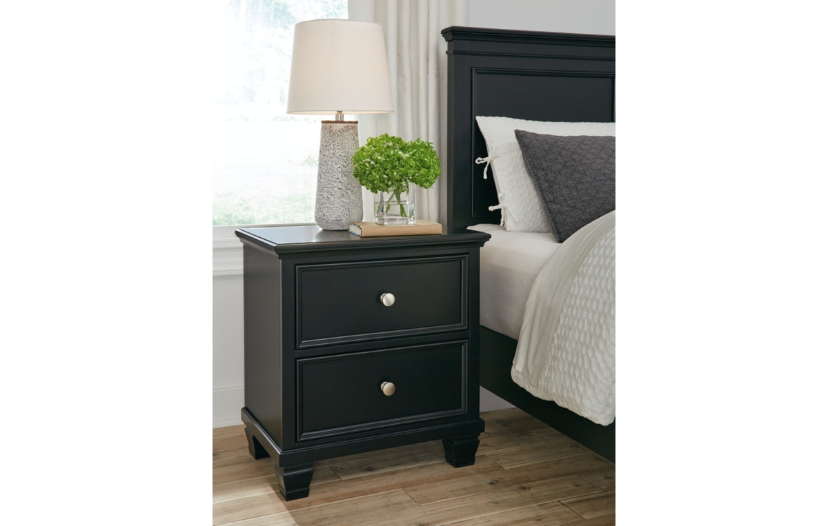 Lanolee Queen Panel Storage Bed, Dresser, Mirror and Nightstand