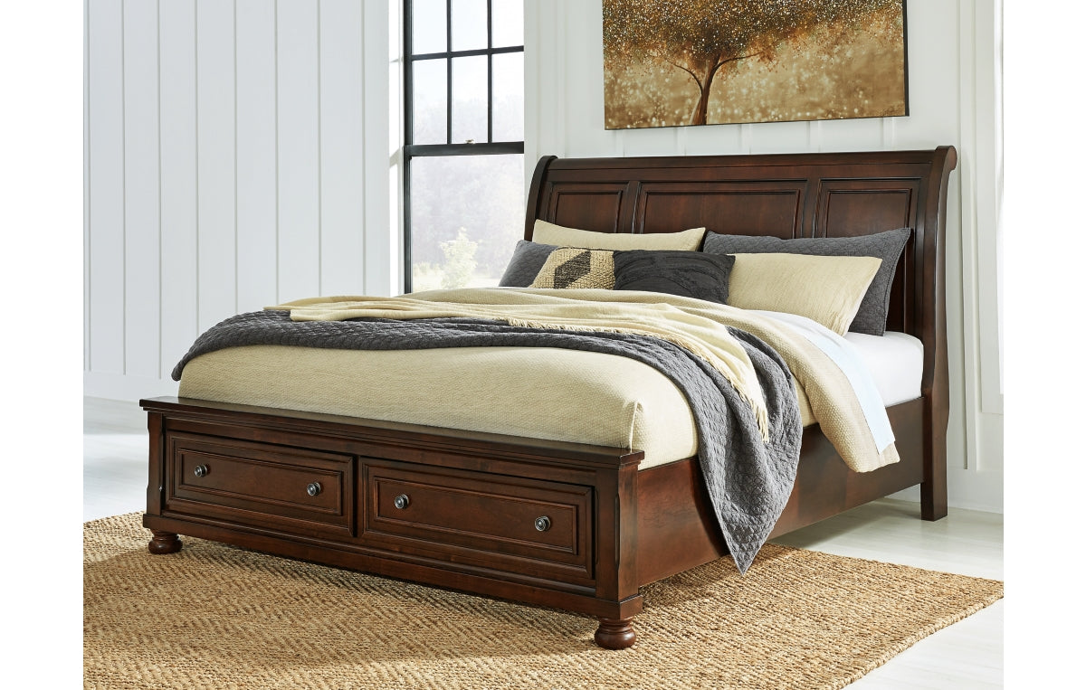 Porter California King Sleigh Storage Bed