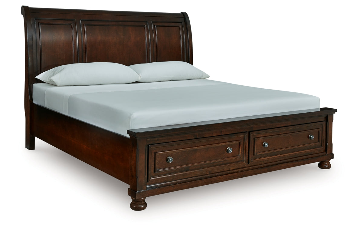 Porter California King Sleigh Storage Bed