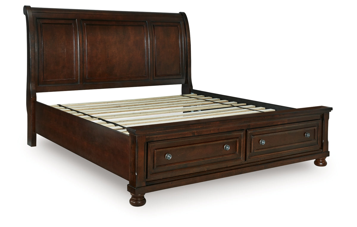 Porter California King Sleigh Storage Bed