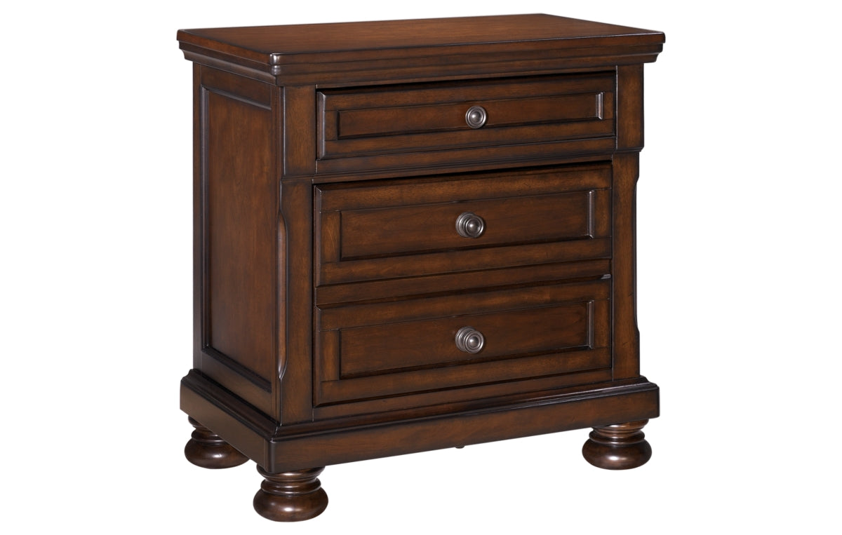 Porter Queen Panel Bed with Mirrored Dresser, Chest and Nightstand