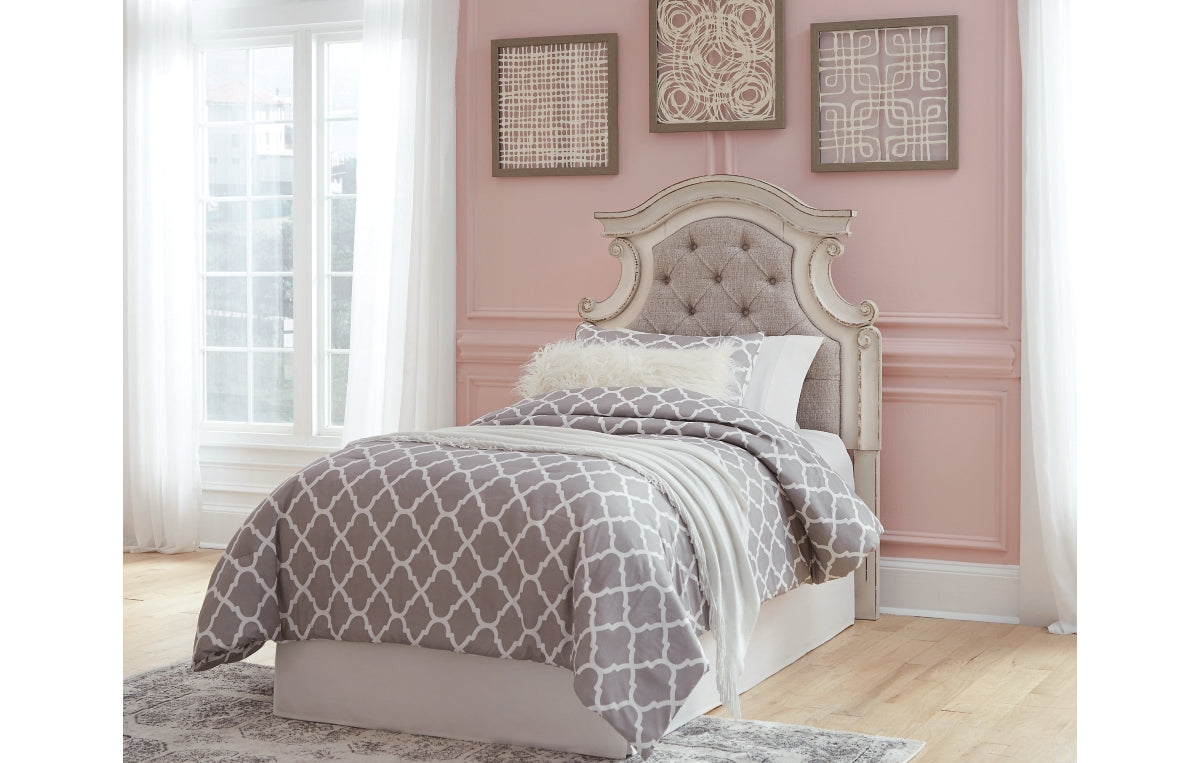 Realyn Twin Upholstered Panel Headboard